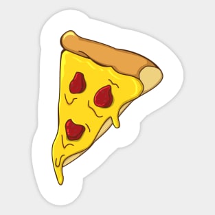 Happy Pizza Slice Sticker